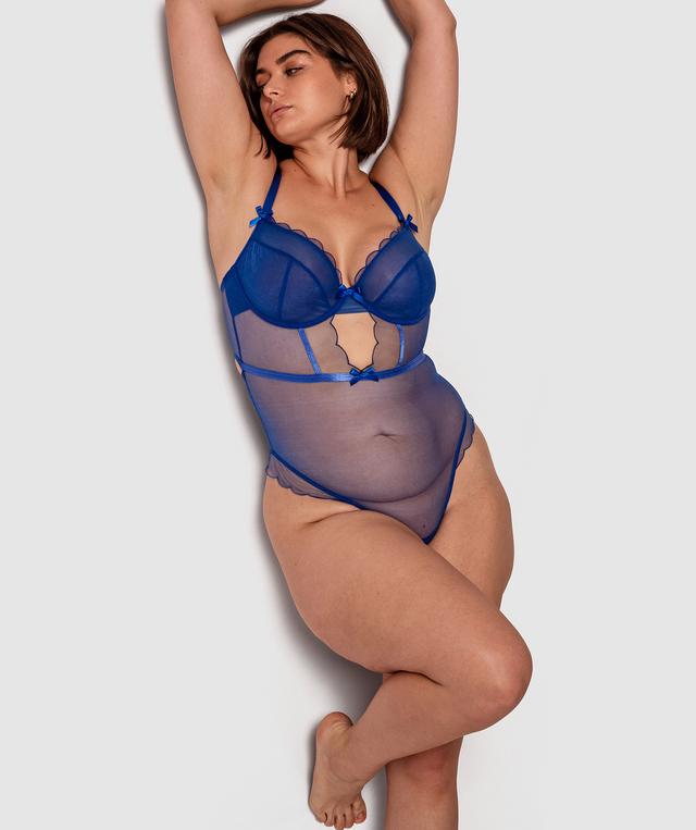 Night Games Not So Cute Bodysuit - Cobalt Blue