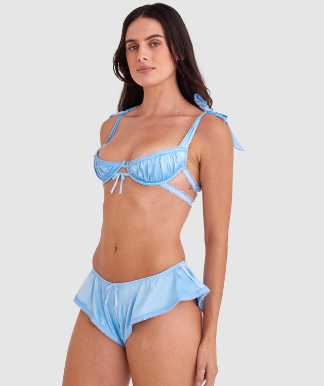 Night Games Not So Innocent Erotic 1/4 Cup Set - Light Blue