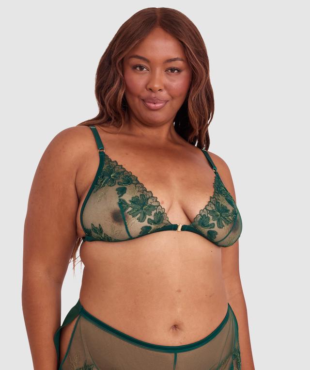 Night Games Oh Honey Bralette - Dark Green