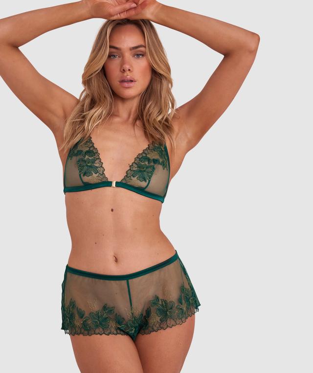 Night Games Oh Honey French Knicker - Dark Green