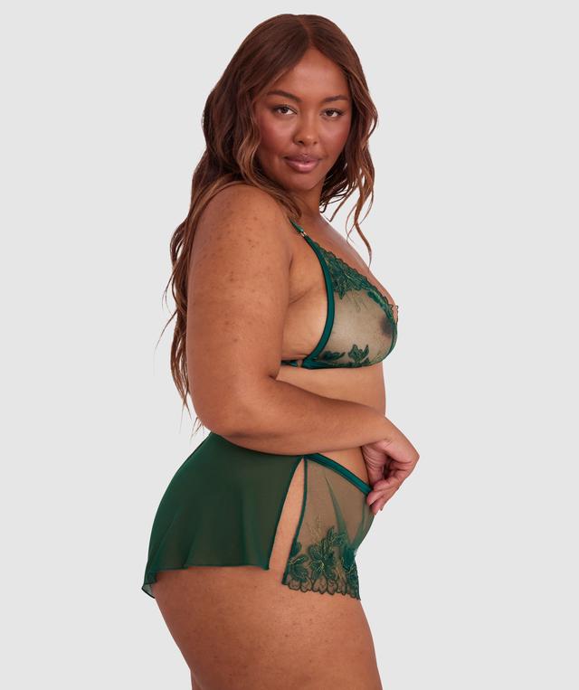 Night Games Oh Honey French Knicker - Dark Green