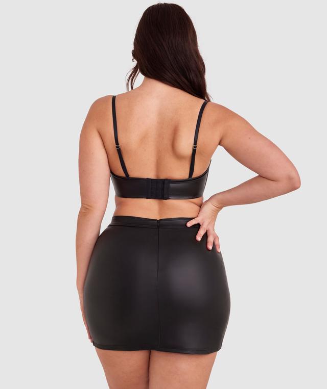 Night Games Saddle Up Lace Up Skirt - Black