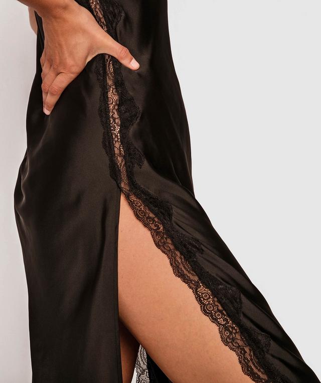 Night Games Samantha Long Slip - Black
