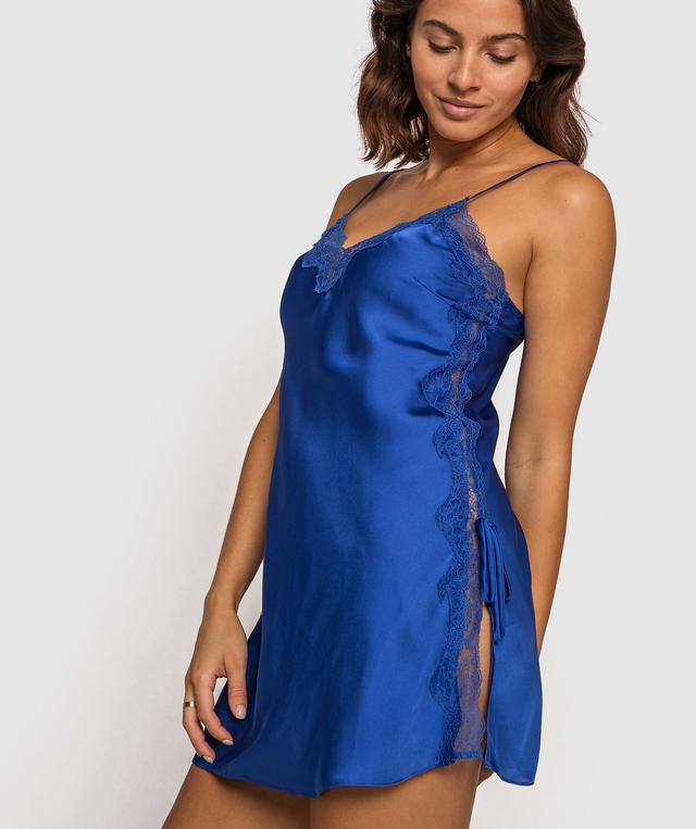 Night Games Samantha Slip - Cobalt Blue