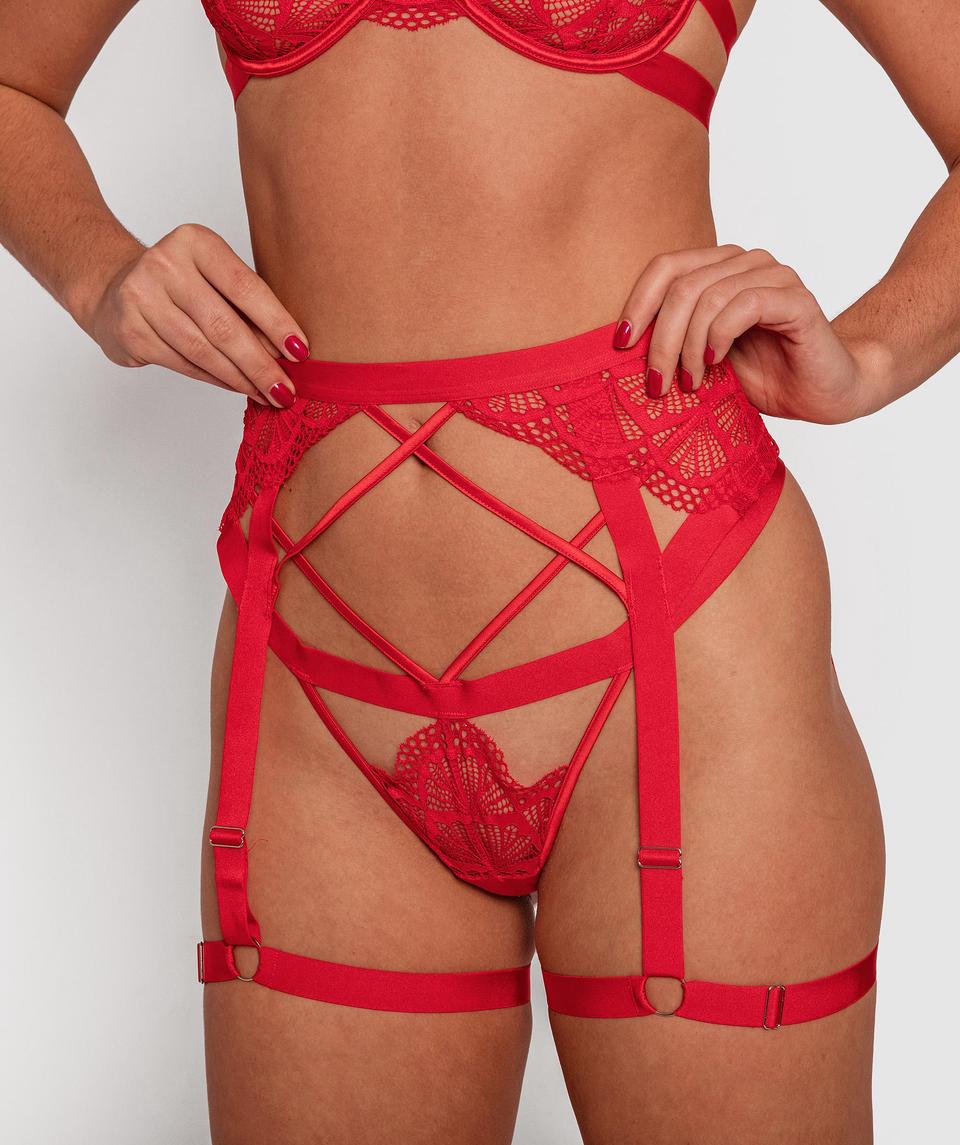 Night Games Sanaz Suspender - Red