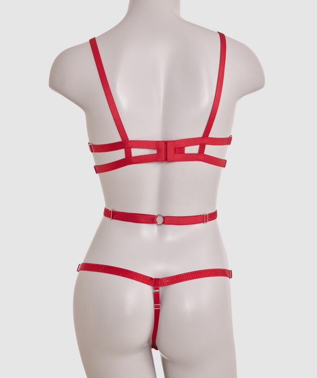 Night Games Sassy Cupless Bodysuit - Red
