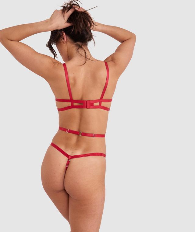 Night Games Sassy Cupless Bodysuit - Red