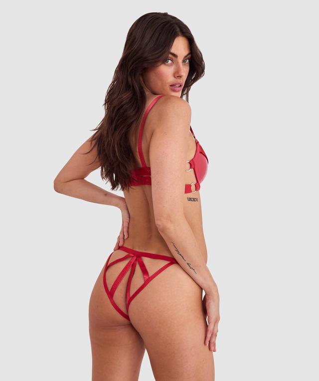 Night Games Sassy Push Up Bra - Red