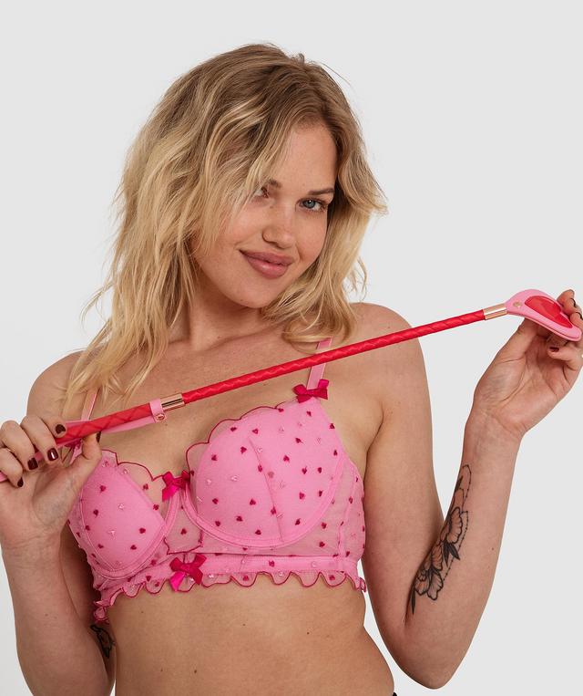 Night Games Secret Lover Riding Crop - Red