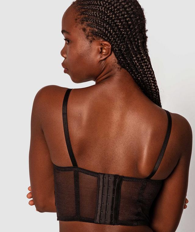 Night Games Show Stopper Corset - Black/Blue