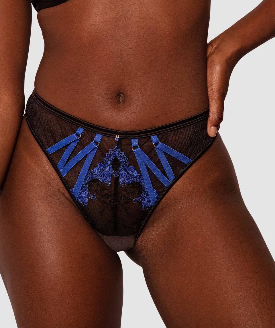 Night Games Show Stopper High Waist Brief- Black