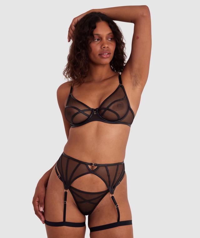 Night Games Simply Sexy Suspender - Black