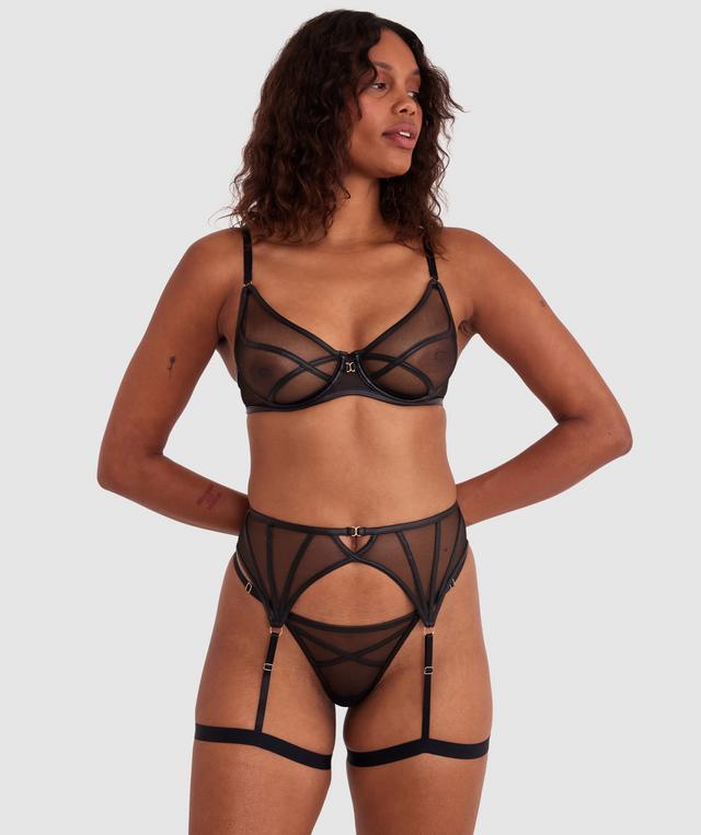 Night Games Simply Sexy Suspender - Black