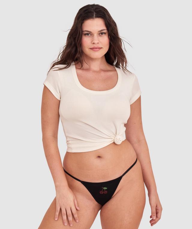 Night Games So Freshhh 3 Piece Knicker Set-Black