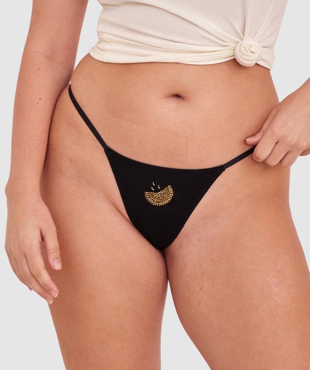 Night Games So Freshhh 3 Piece Knicker Set-Black