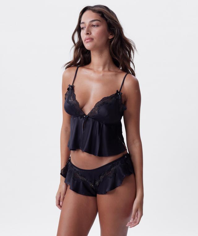 Night Games Summer Crush French Knicker - Black