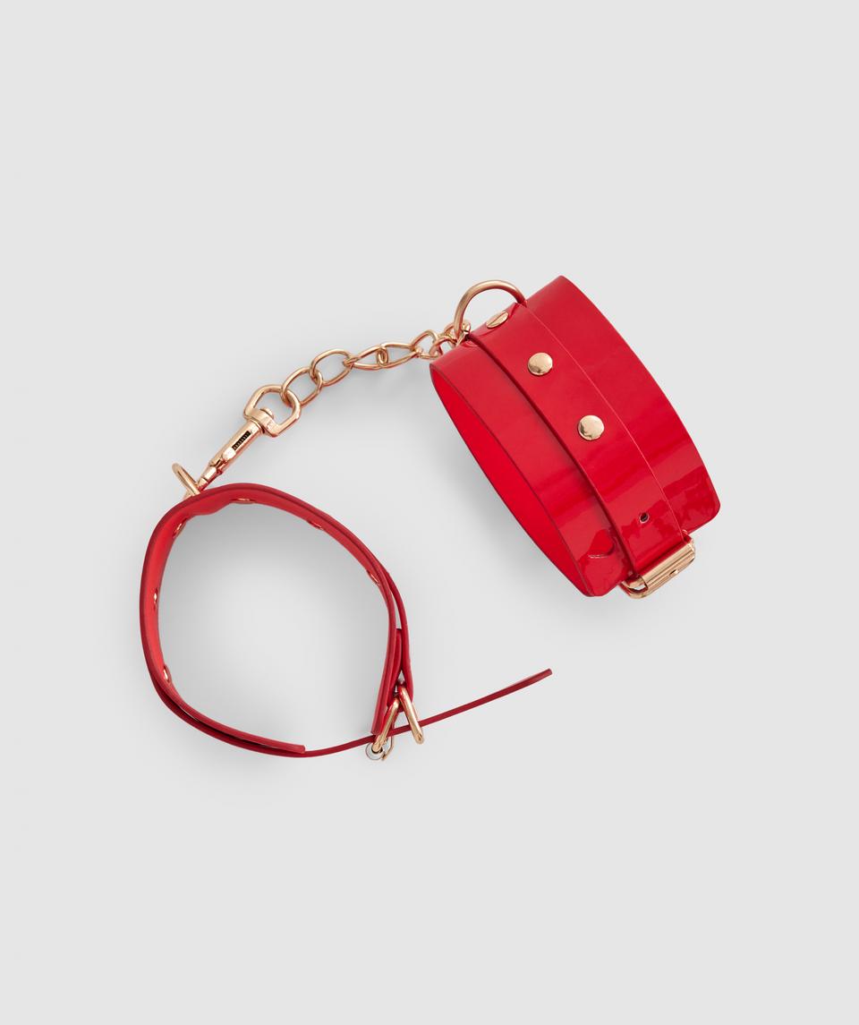 Night Games Sweet Talker Heart Handcuffs - Red