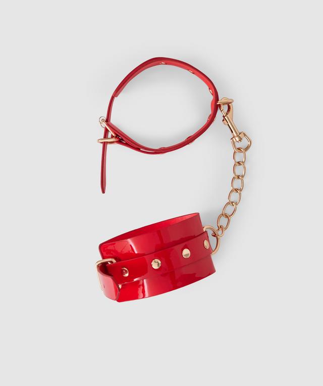 Night Games Sweet Talker Heart Handcuffs - Red