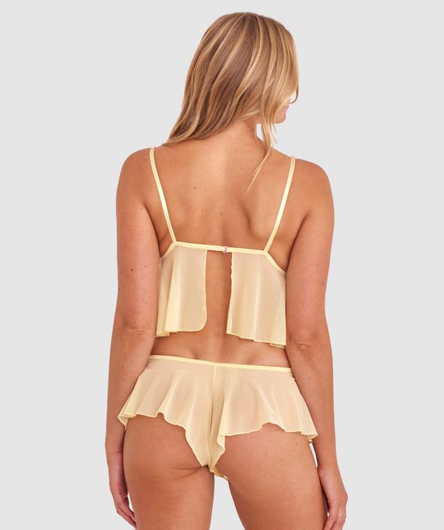 Night Games Sweet Thing Cami - Light Yellow/ Pink