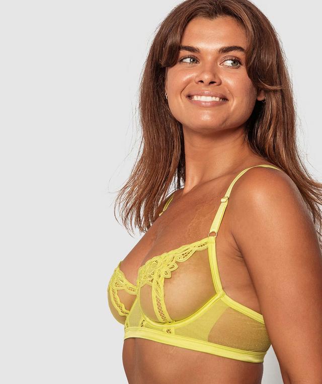 Night Games Tabitha Underwire Bra - Chartreuse