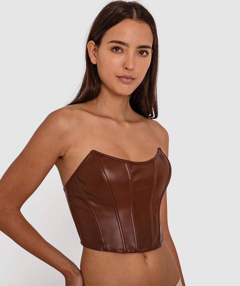 Night Games Tease Me Corset - Nude 6