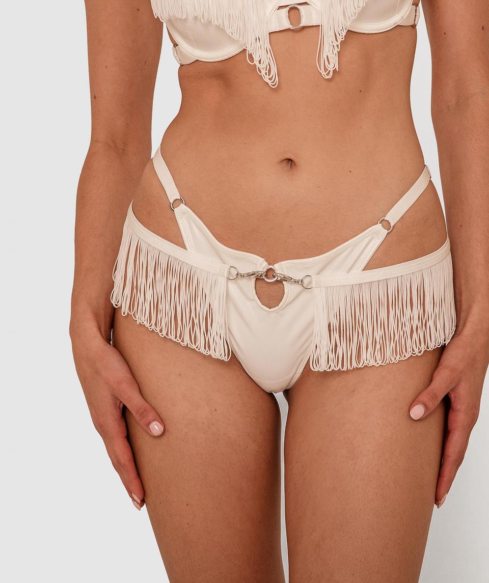 Night Games Tease Me V String - Ivory