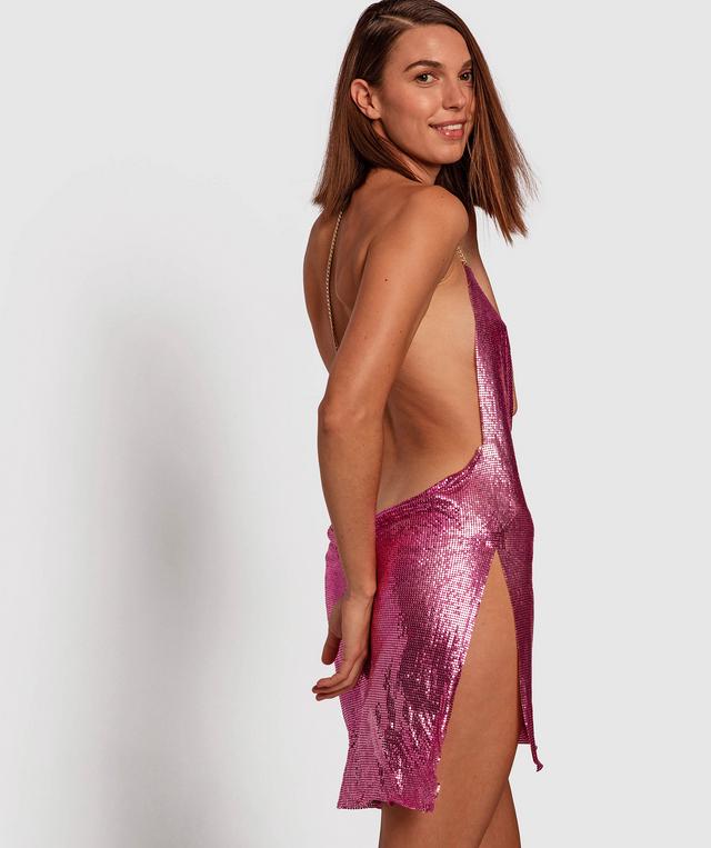 Night Games Ultra Shimmer Dress - Pink