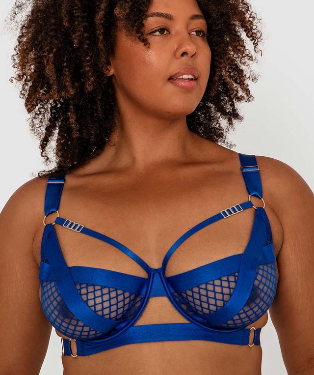 Night Games Utility Underwire Bra - Cobalt Blue