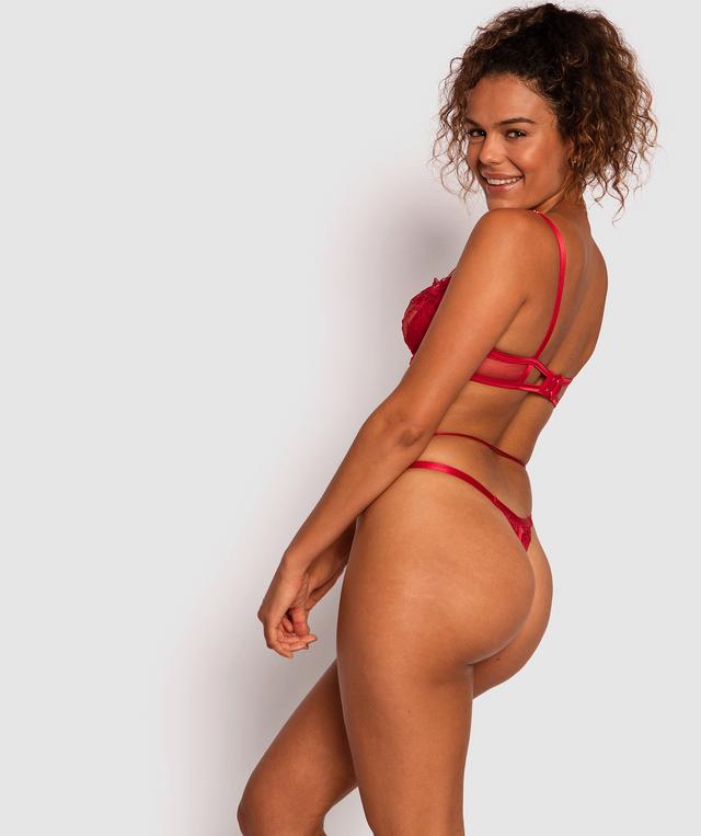 Vivacious Mini V Knicker - Red