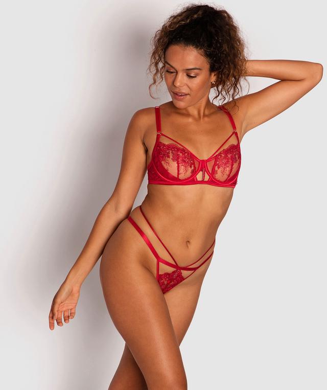 Vivacious Mini V Knicker - Red