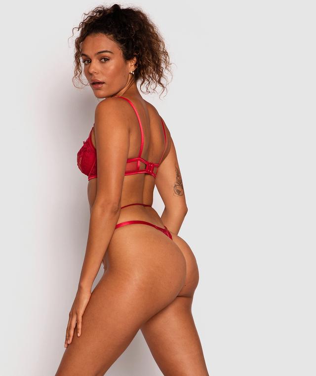 Vivacious Mini V Knicker - Red