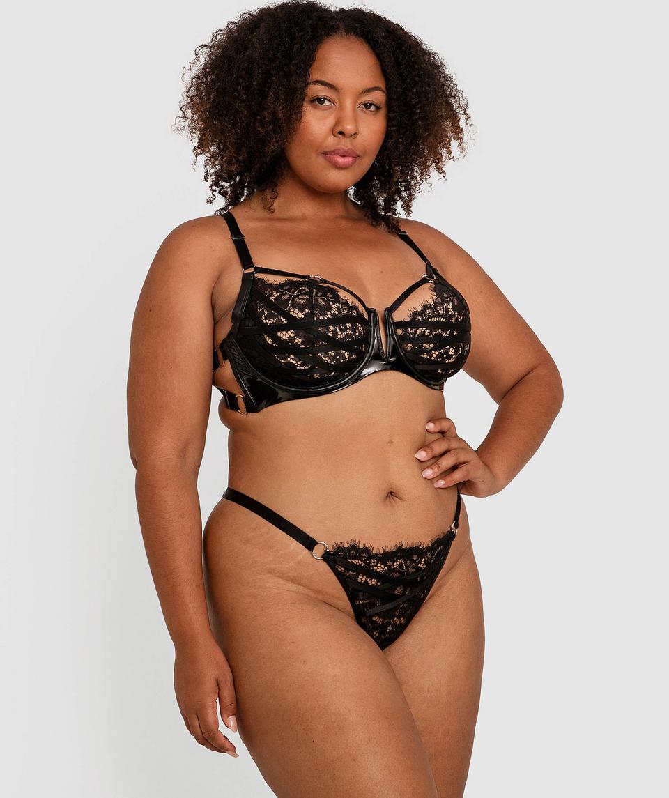 Night Games Voguish Underwire Bra- Black