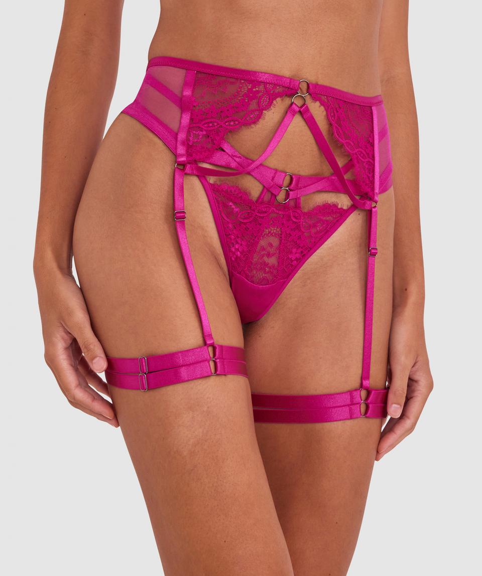 Night Games Wild Thoughts Suspender - Rose