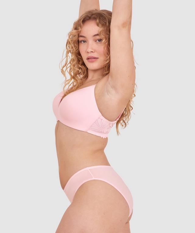 NKD High Leg Brazilian Knicker - Pink