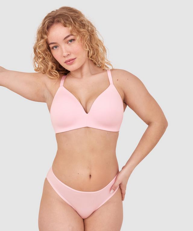 NKD High Leg Brazilian Knicker - Pink