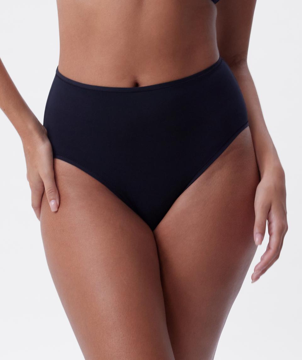 NKD High Waist Brazilian Knicker - Black