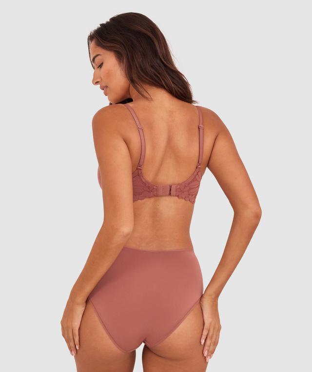 NKD Lightly Lined Relaxed Wire Bra - Mocha