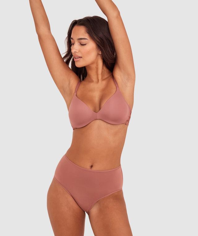 NKD Lightly Lined Relaxed Wire Bra - Mocha