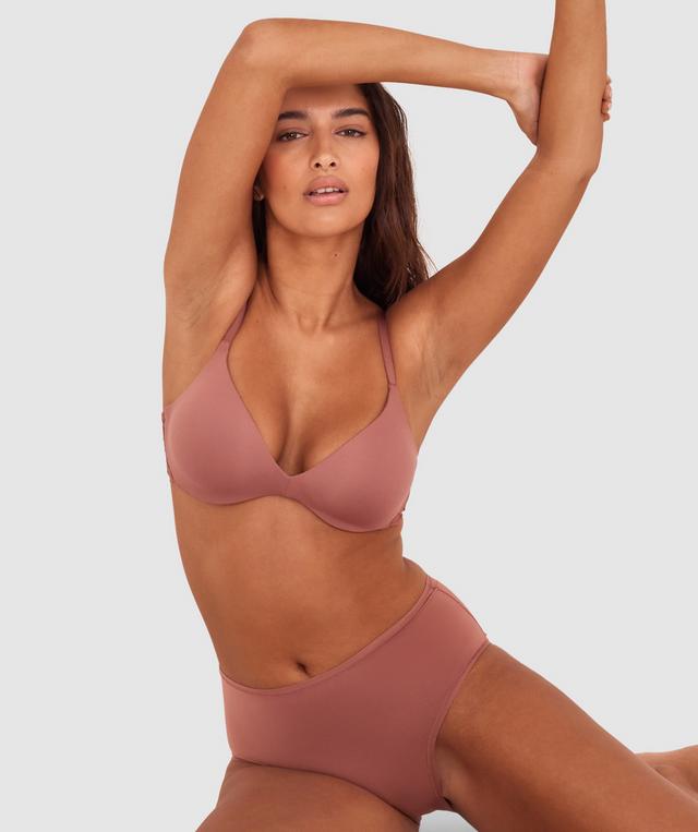 NKD Lightly Lined Relaxed Wire Bra - Mocha