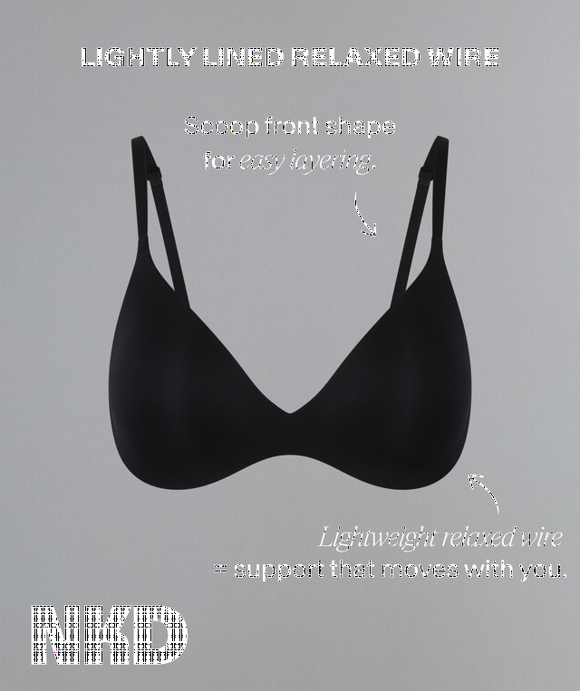 NKD Lightly Lined Relaxed Wire Bra - Mocha