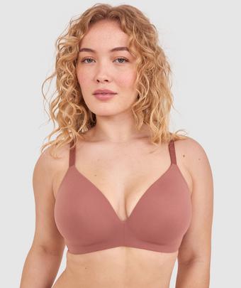 NKD Lightly Lined Wirefree Bra - Mocha
