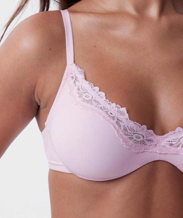NKD Unlined Plunge Bra - Pink