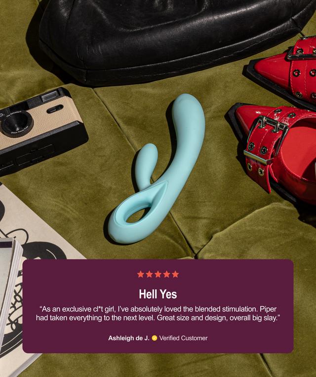 Normal Piper Rabbit Vibrator - Light Blue