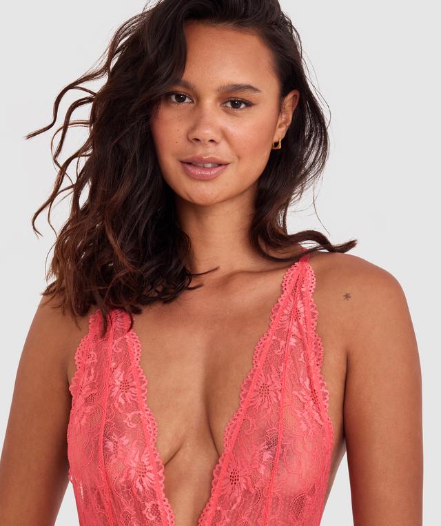 Olivia Bodysuit - Dark Pink