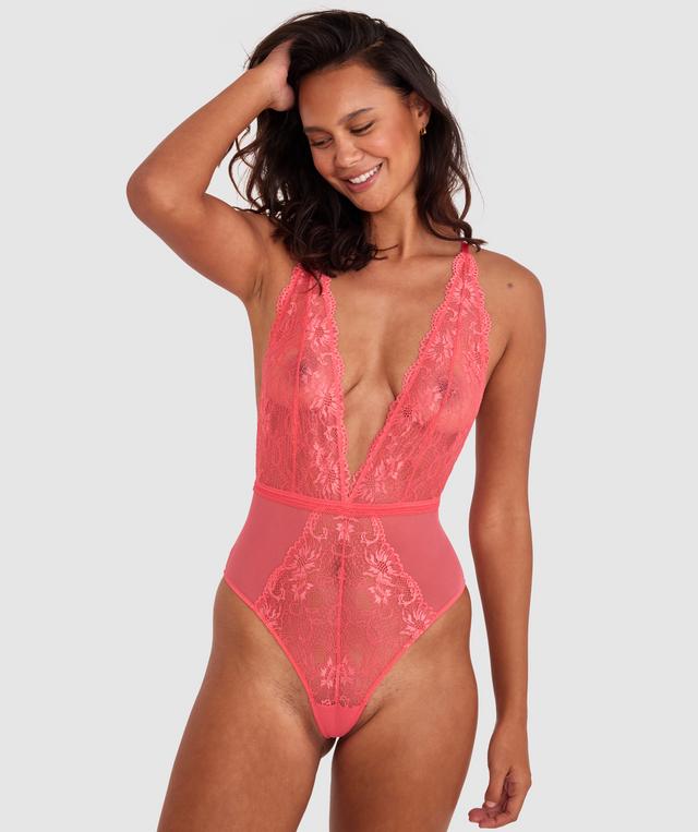 Olivia Bodysuit - Dark Pink