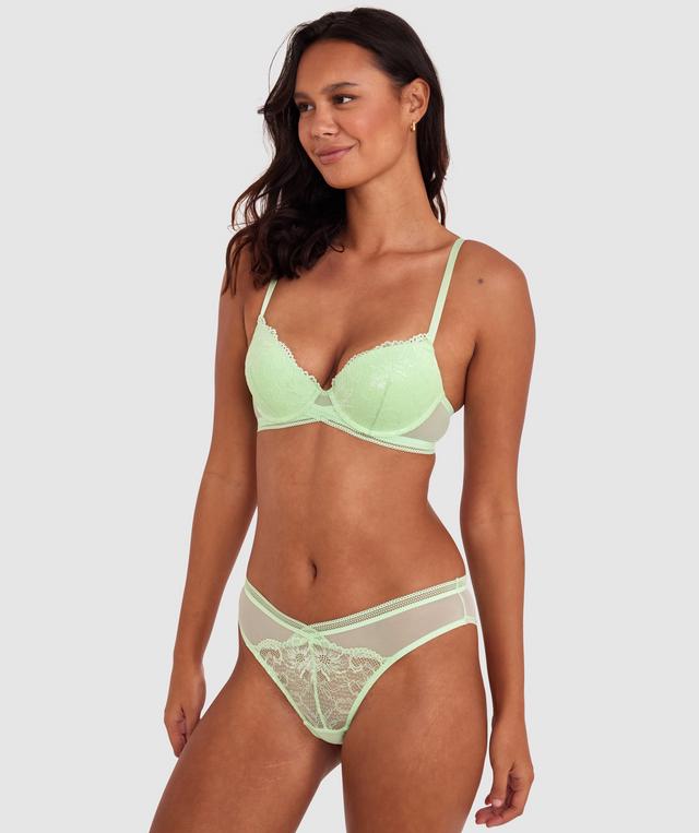 Olivia Push Up Bra - Mint Green