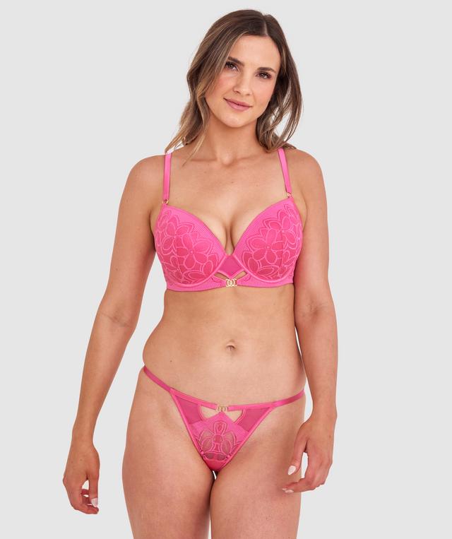 Olympia Push Up Bra - Pink