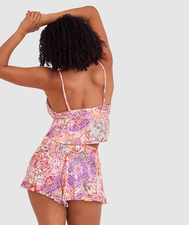 Palmer Short - Print Paisley/Purple
