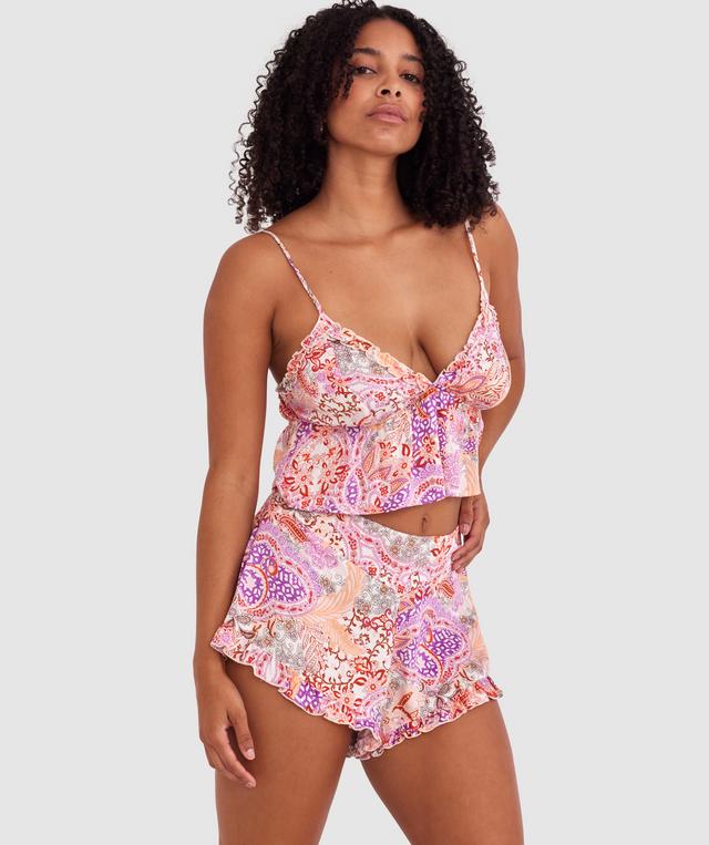Palmer Short - Print Paisley/Purple