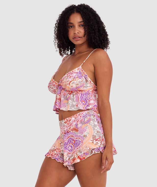 Palmer Short - Print Paisley/Purple